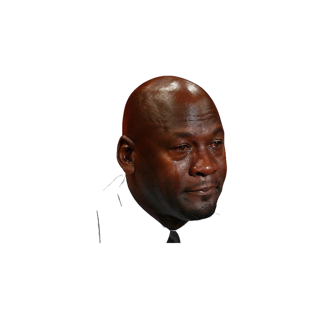 Crying Man Meme Sticker